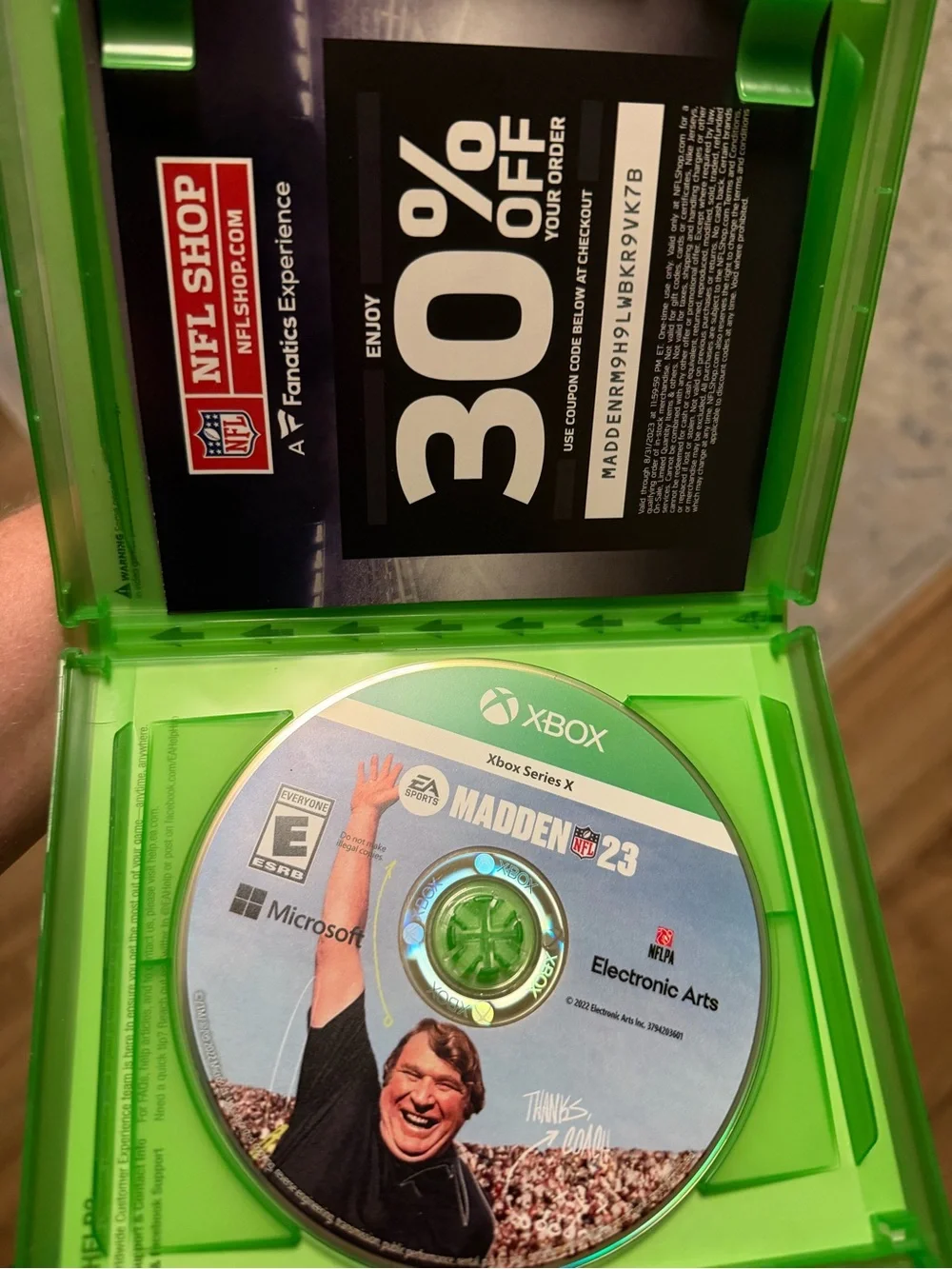 Xbox Series X Madden NFL 23 Video Game - Green Case